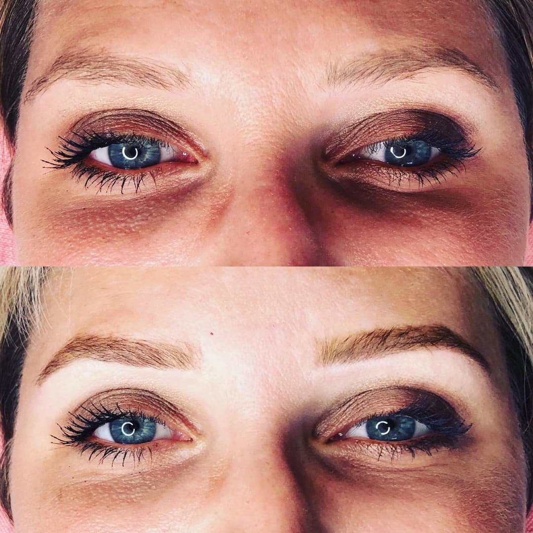Brow Henna avant/après